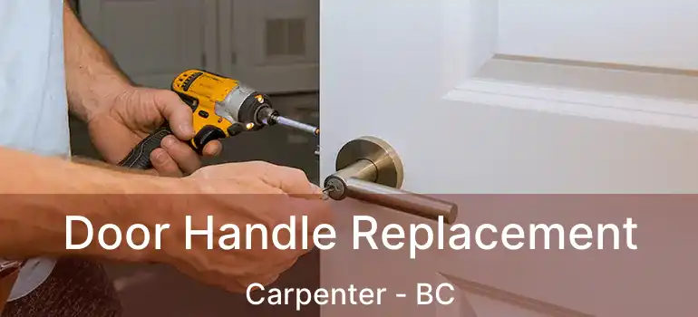  Door Handle Replacement Carpenter - BC