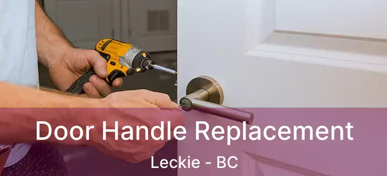  Door Handle Replacement Leckie - BC