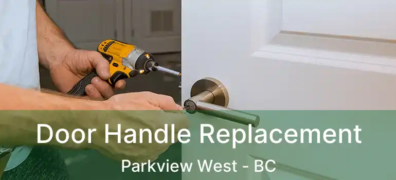  Door Handle Replacement Parkview West - BC