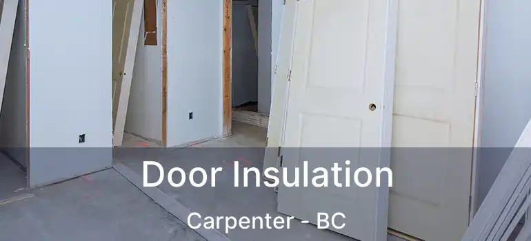  Door Insulation Carpenter - BC