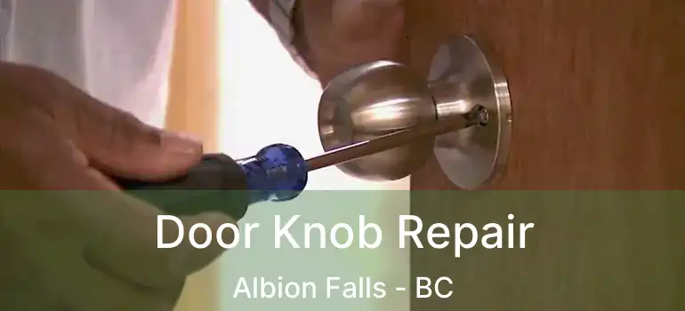  Door Knob Repair Albion Falls - BC