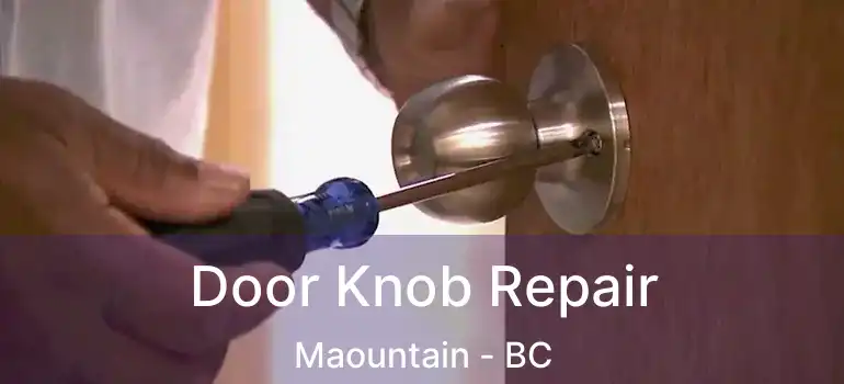  Door Knob Repair Maountain - BC