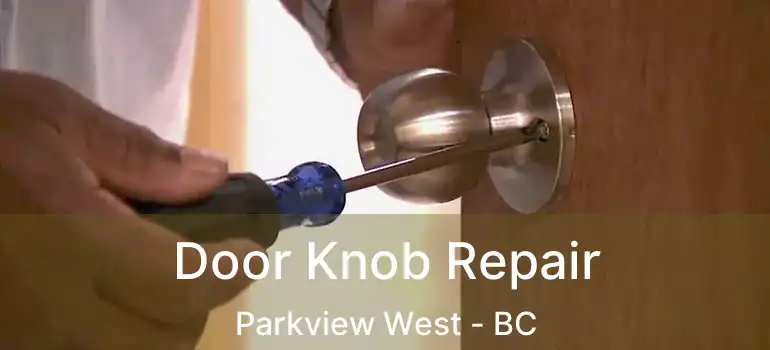  Door Knob Repair Parkview West - BC