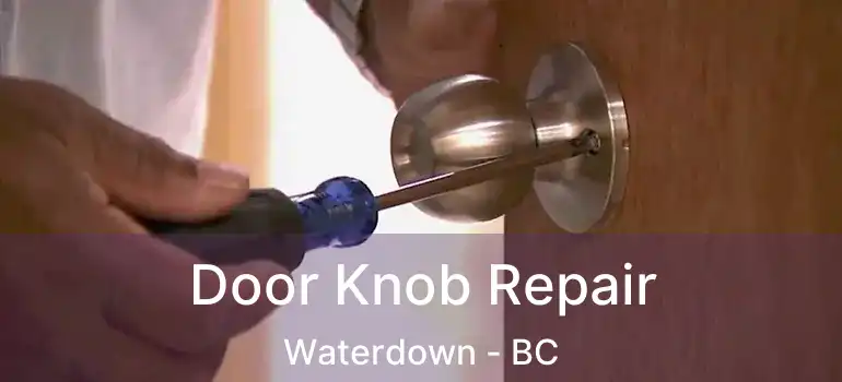  Door Knob Repair Waterdown - BC