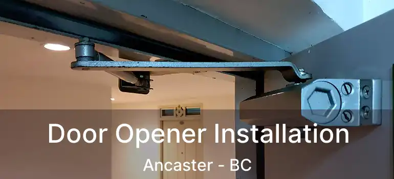  Door Opener Installation Ancaster - BC