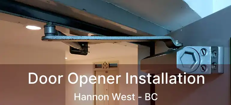  Door Opener Installation Hannon West - BC