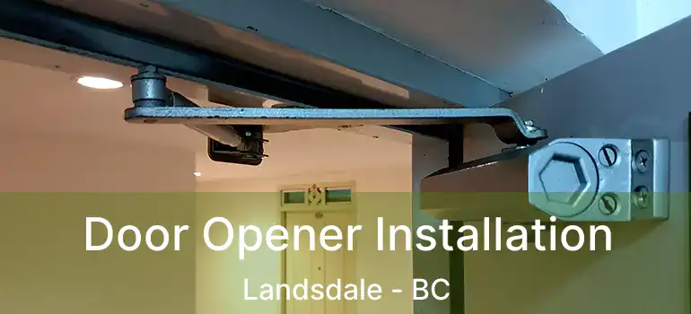  Door Opener Installation Landsdale - BC