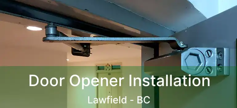  Door Opener Installation Lawfield - BC