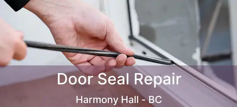  Door Seal Repair Harmony Hall - BC
