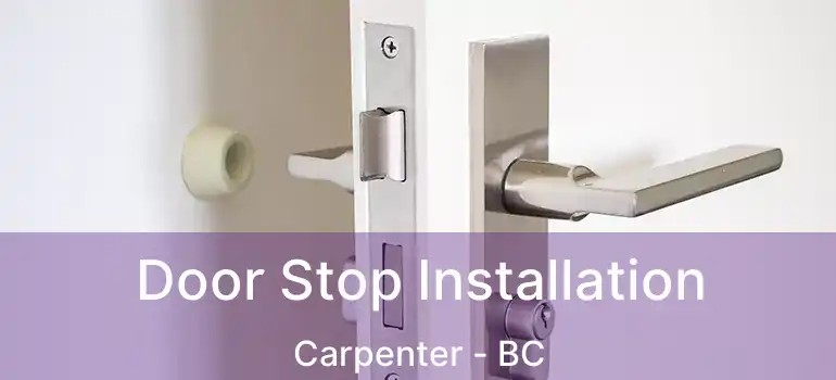  Door Stop Installation Carpenter - BC