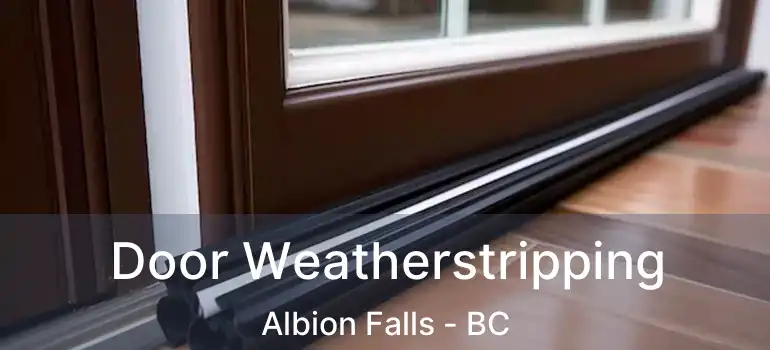  Door Weatherstripping Albion Falls - BC