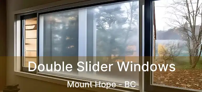  Double Slider Windows Mount Hope - BC