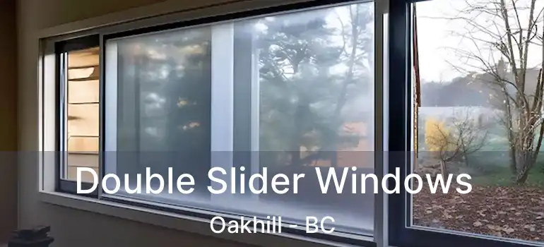  Double Slider Windows Oakhill - BC