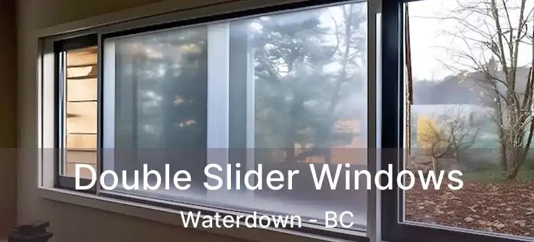  Double Slider Windows Waterdown - BC