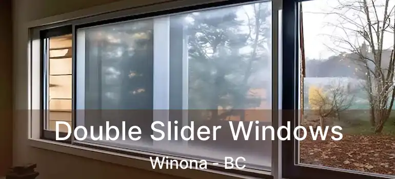  Double Slider Windows Winona - BC