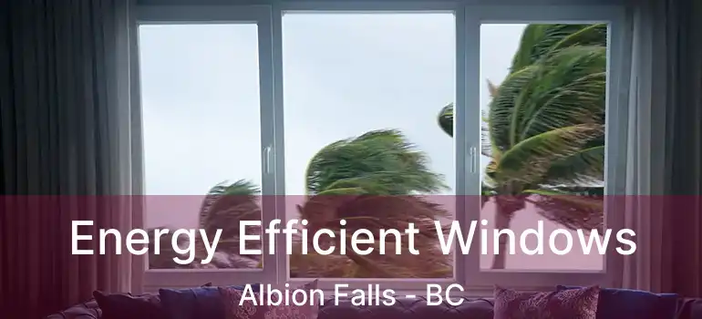  Energy Efficient Windows Albion Falls - BC