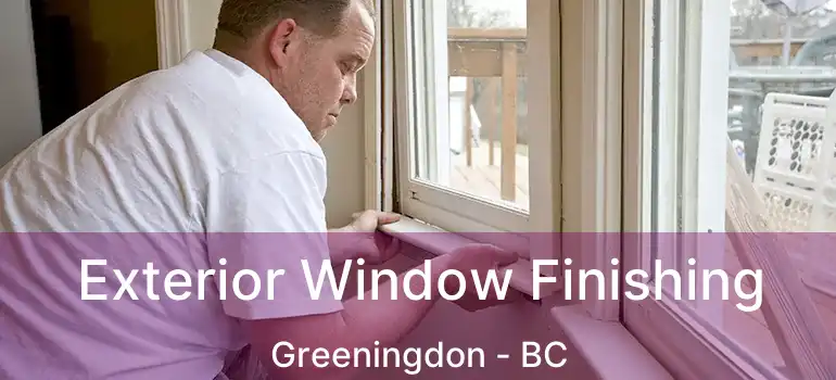  Exterior Window Finishing Greeningdon - BC