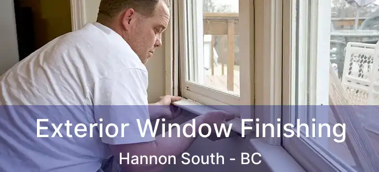  Exterior Window Finishing Hannon South - BC