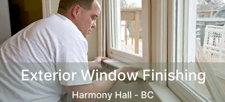 Exterior Window Finishing Harmony Hall - BC