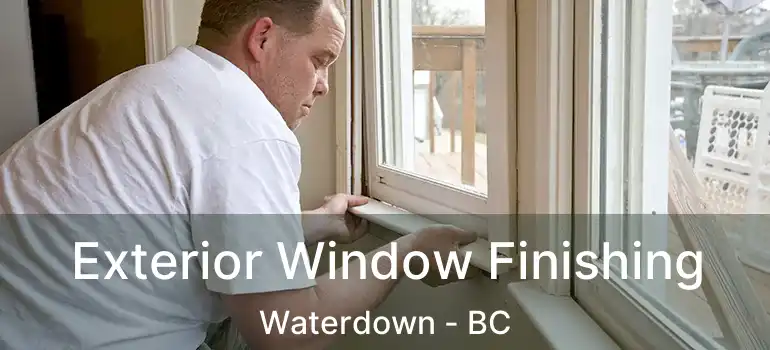  Exterior Window Finishing Waterdown - BC