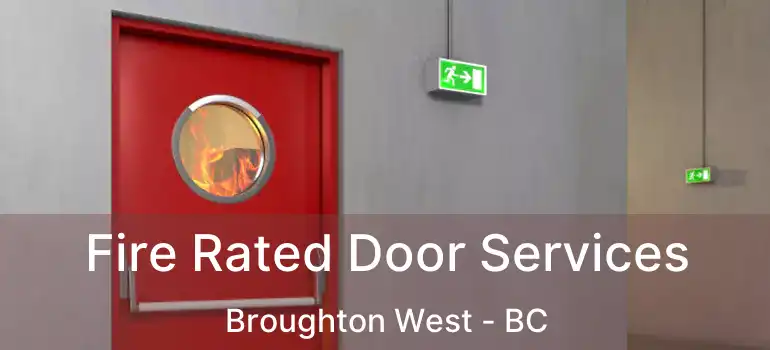  Fire Rated Door Services Broughton West - BC