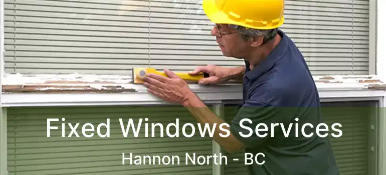  Fixed Windows Services Hannon North - BC