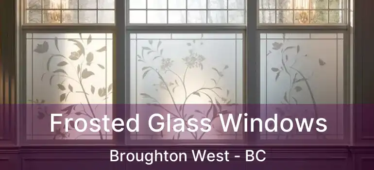 Frosted Glass Windows Broughton West - BC