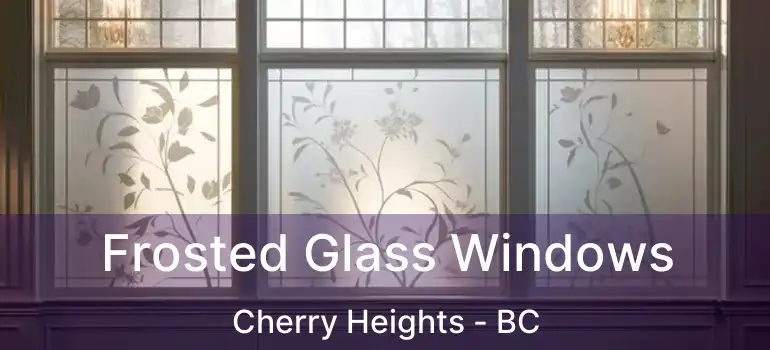  Frosted Glass Windows Cherry Heights - BC
