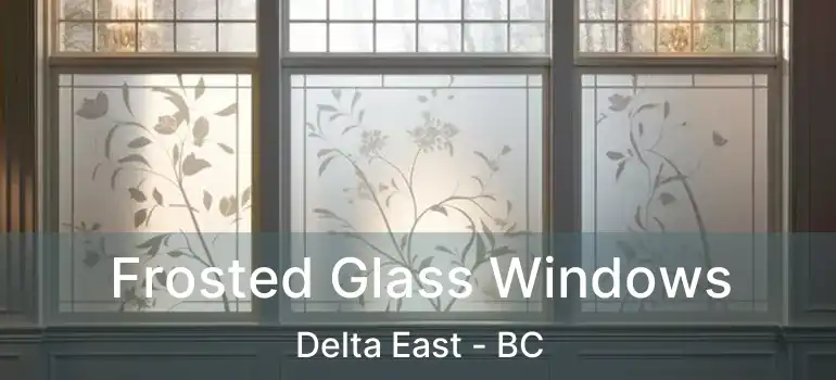  Frosted Glass Windows Delta East - BC