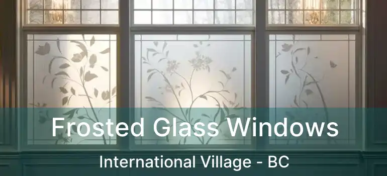  Frosted Glass Windows International Village - BC