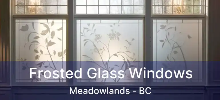  Frosted Glass Windows Meadowlands - BC