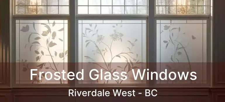  Frosted Glass Windows Riverdale West - BC
