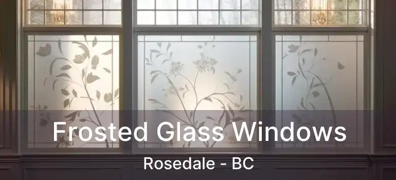  Frosted Glass Windows Rosedale - BC