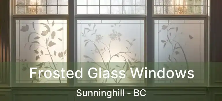  Frosted Glass Windows Sunninghill - BC
