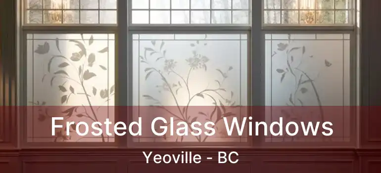  Frosted Glass Windows Yeoville - BC