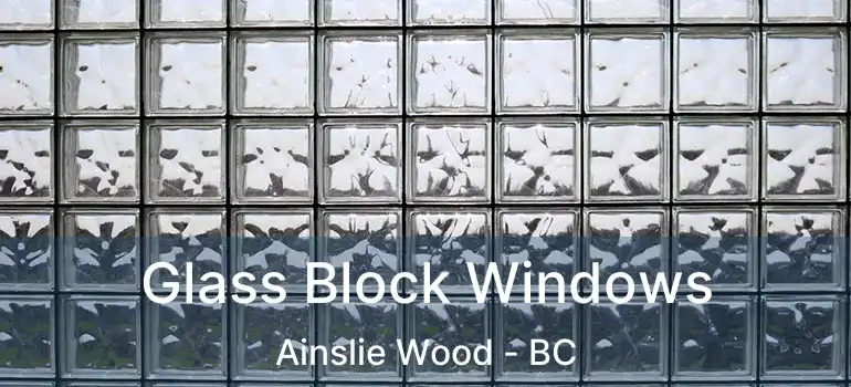  Glass Block Windows Ainslie Wood - BC
