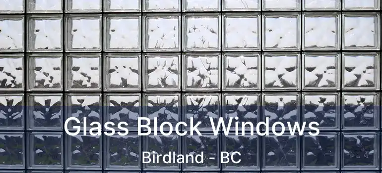  Glass Block Windows Birdland - BC