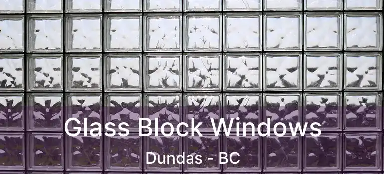  Glass Block Windows Dundas - BC