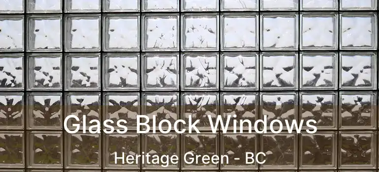  Glass Block Windows Heritage Green - BC