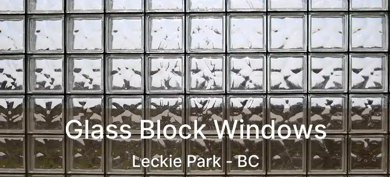  Glass Block Windows Leckie Park - BC