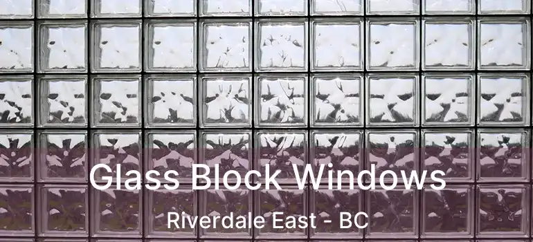  Glass Block Windows Riverdale East - BC