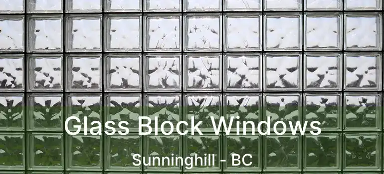 Glass Block Windows Sunninghill - BC