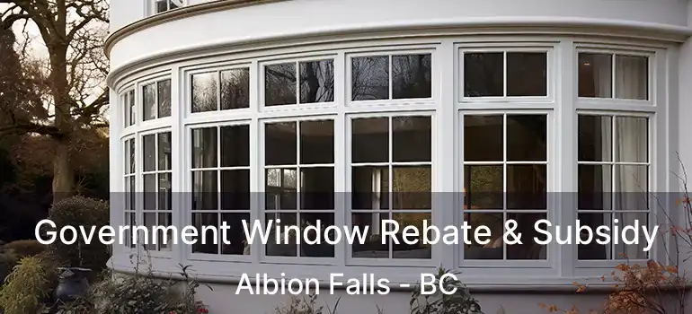  Government Window Rebate & Subsidy Albion Falls - BC