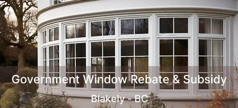  Government Window Rebate & Subsidy Blakely - BC