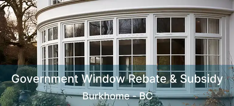  Government Window Rebate & Subsidy Burkhome - BC