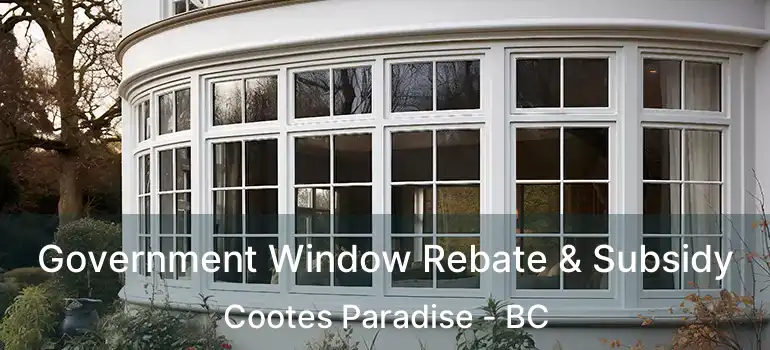  Government Window Rebate & Subsidy Cootes Paradise - BC