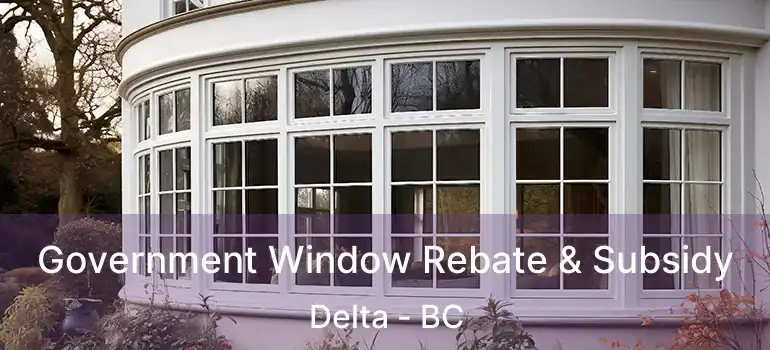  Government Window Rebate & Subsidy Delta - BC