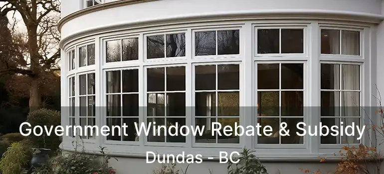  Government Window Rebate & Subsidy Dundas - BC
