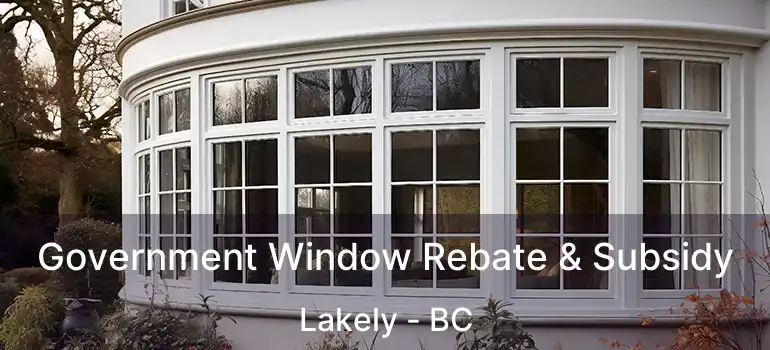  Government Window Rebate & Subsidy Lakely - BC