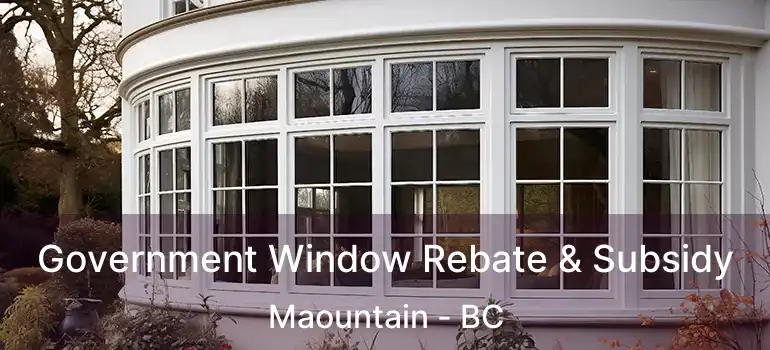  Government Window Rebate & Subsidy Maountain - BC